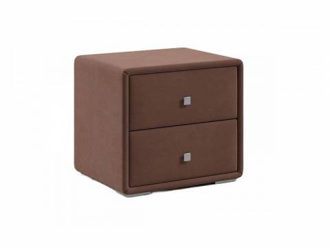 Тумба прикроватная Твист микровелюр шоколад