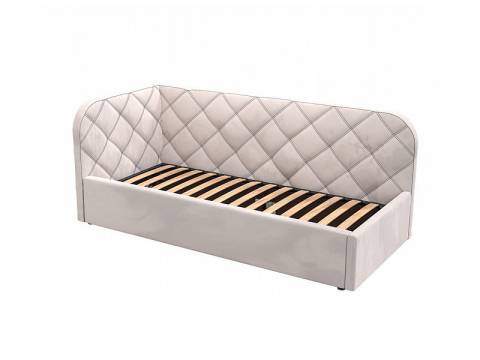 Кровать-софа Комфорт-1 Левая Ромб с ПМ велюр Магия 06