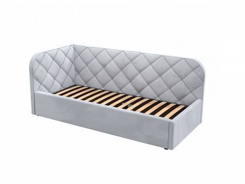 Кровать-софа Комфорт-1 Левая Ромб с ПМ велюр Магия 53