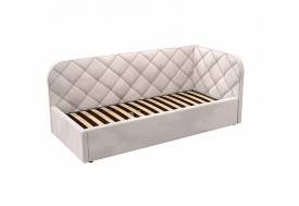 Кровать-софа Комфорт-1 Правая Ромб с ПМ велюр Магия 06