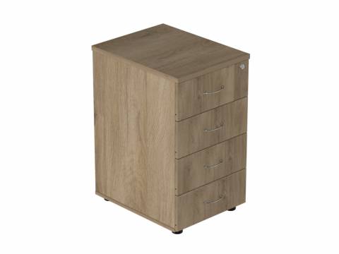 Тумба приставная на 4 ящика с замком Р.Т-4.1 зЦ Референт