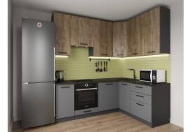 Кухонный гарнитур Умбра 2200х1600 (верх 950 мм) МДФ