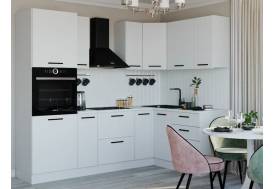 Кухонный гарнитур Белый Глянец 2400х1600 МДФ