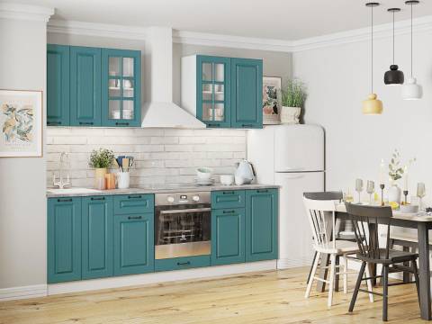 Кухонный гарнитур Аквамарин 2400 мм