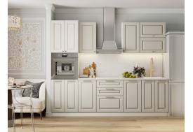 Кухонный гарнитур Кварц Грей Софт 2600 мм