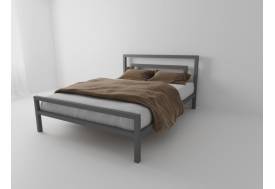 Кровать металлическая Куба 1800 серая