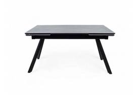 Стол раздвижной Атлант 1800 мрамор серый/черный муар