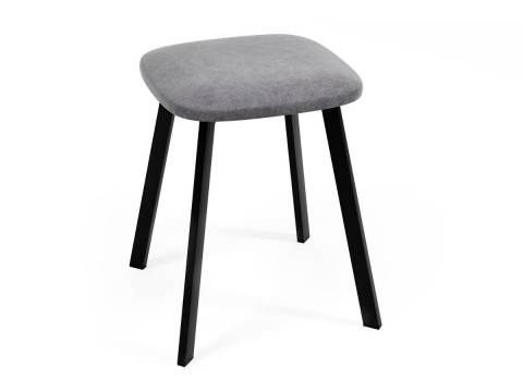 Табурет Крафт серый/черный - 4 шт