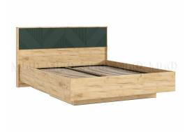 Кровать парящая 1600 Ирис (ортопед дерево) Браш Мени Грин/Дуб Крафт