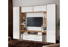 Гостиная Гармония Белый Глянец, Дуб Крафт