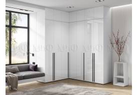 Шкаф угловой модульный Норд Белый глянец холодный