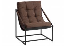 Кресло Charli Чарли без подлокотника рогожка коричневый