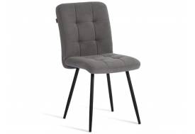Стул обеденный Medeo флок серый