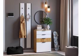 Прихожая Мебельсон К21 дуб крафт золотой/белое дерево