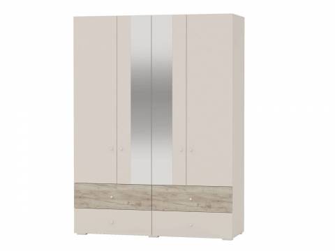 Шкаф 4-х дверный с четырьмя ящиками 4-75931