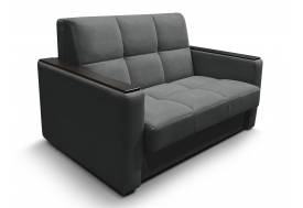 Диван Рэй 1200х2000 Клетка с прямыми подлокотниками с МДФ вивальди 34