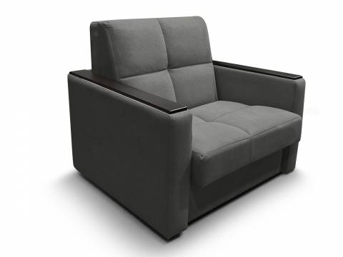 Диван Рэй 700х2000 Клетка с прямыми подлокотниками с МДФ вивальди 34