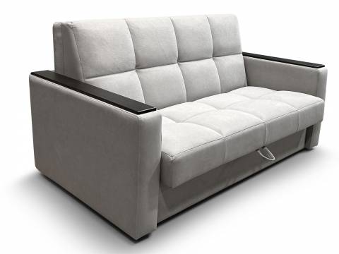 Диван Рэй 1400х2000 Клетка с прямыми подлокотниками с МДФ вивальди 14