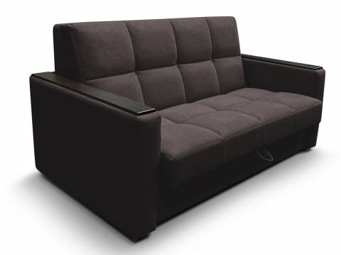 Диван Рэй 1400х2000 Клетка с прямыми подлокотниками с МДФ вивальди 10