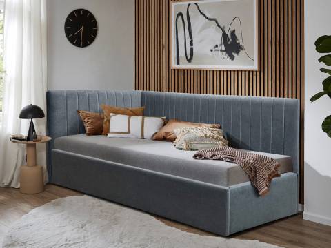 Кровать подростковая правая 900 Фрейм Страйп с подъемом вивальди 34