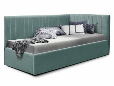 Кровать подростковая левая 900 Фрейм Страйп с подъемом вивальди 19