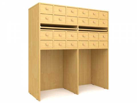 Шкаф картотечный на 24 ящиков Лц.ШдК-24 Лицей
