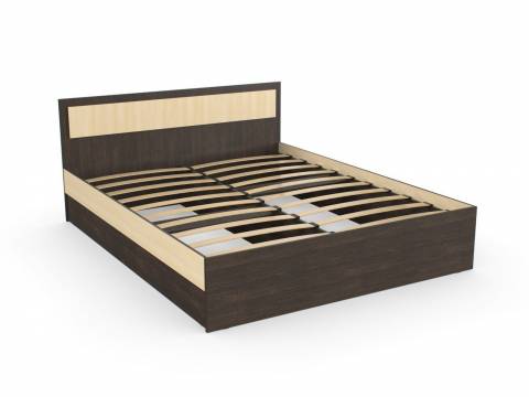 Кровать Дуэт Люкс 1200 Венге/Млечный Дуб
