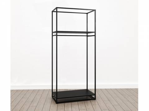 Шкаф для одежды открытый (М-12) Лофт Черный