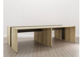 Стол для переговоров (Е-4) Eclectic eco Дуб рокпайл-Скала