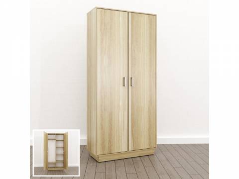 Шкаф комбинированный закрытый (О-12) Eclectic lite одноцветный Дуб рокпайл