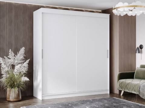 Шкаф-купе Гранд-1 2000 Белый гладкий-двери ЛДСП