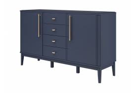 Комод 4 ящика Джали Тёмный Лазурны
