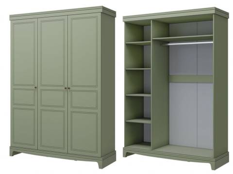 Шкаф распашной ШР-3 Лорето Зелёный самшит