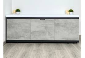 Экран под ванну МДФ Rita Black 1700 мм серый бетон