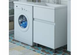 Тумба с раковиной Dallas Luxe 1100 напольная 2 ящика правая