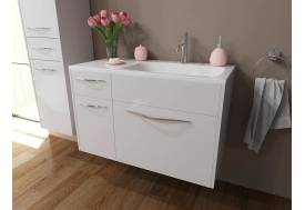 Тумба с раковиной Barcelona 900 правосторонний подвесной 2 ящика 1 дверь