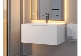 Тумба с раковиной Uperwood Parma Premium белая 75 см