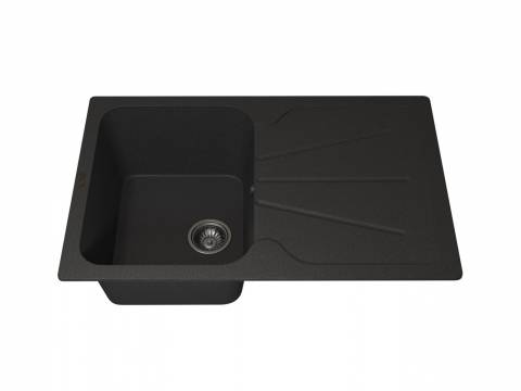 Кухонная мойка Uperwood Quartz UPD-04-04 черная матовая