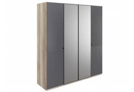 Шкаф 4 двери с зеркалом Доминго