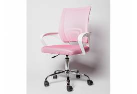 Кресло офисное BN 7166 белый-розовый