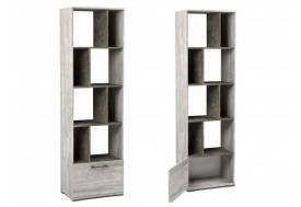 Стеллаж Д-11 Денвер Риббек серый