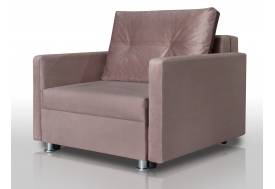 Диван канапе Реал 80 с подлокотниками микровелюр коричневый