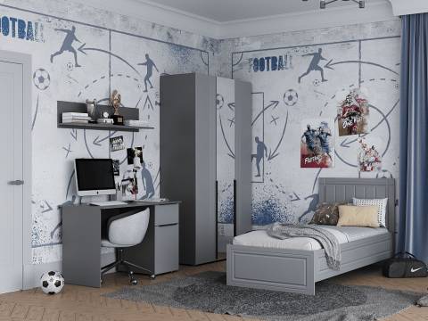 Детская Вита тёмно серый лофт