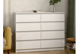 Комод 1200 8 ящиков белый