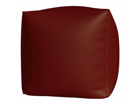 Пуфик Куб Макси бордовый