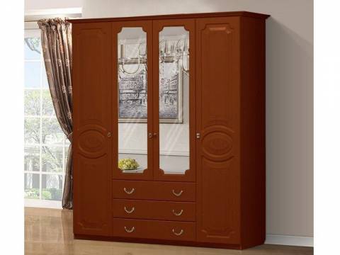 Шкаф 4-х створчатый МДФ Ивушка-5