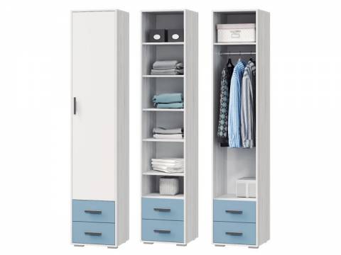 Шкаф для платья и белья с 2 ящиками Стич
