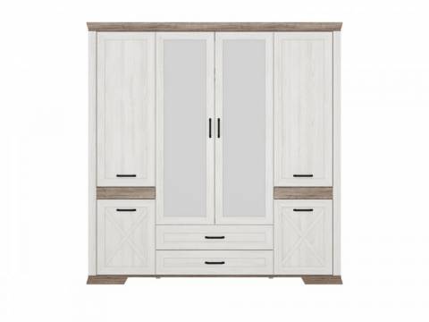 Шкаф SZF6D2S Марсель ясень снежный