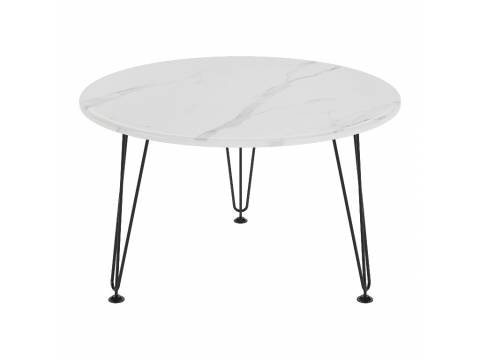 Стол журнальный Крит мрамор белый