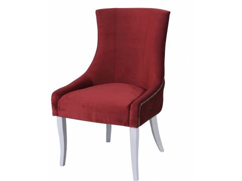 Стул Марцио бордо опоры белые